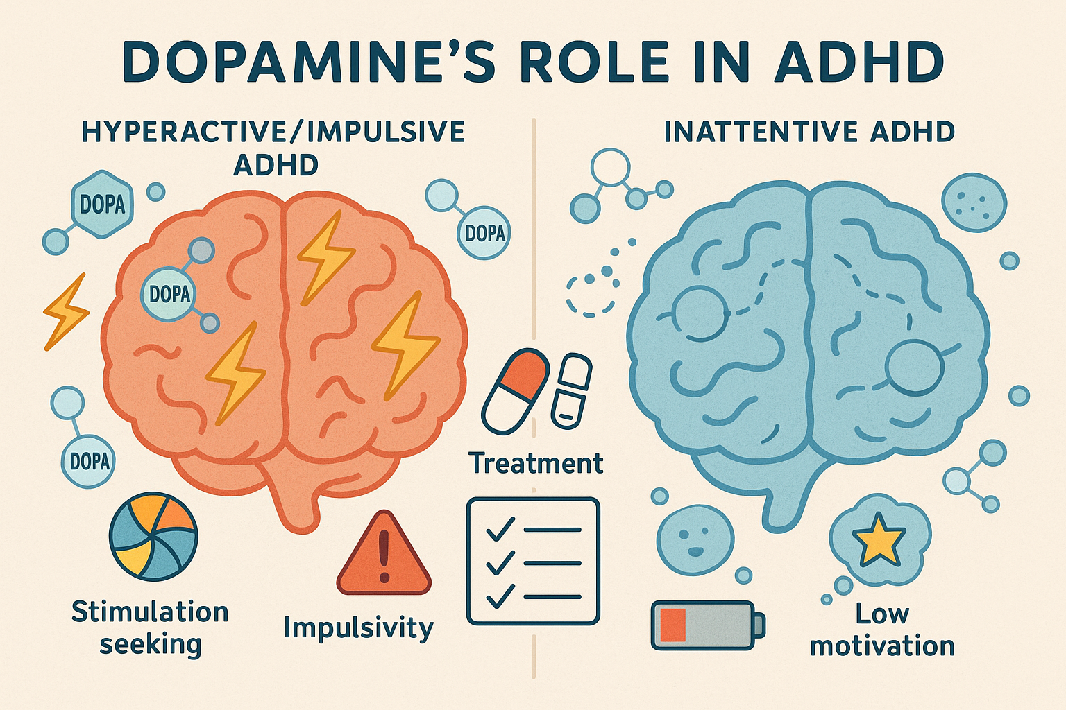 Dopamine's role in ADHD